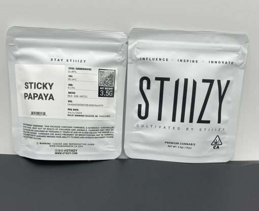 STICKY PAPAYA 3.5g (STIIIZY )INDICA 31%THC